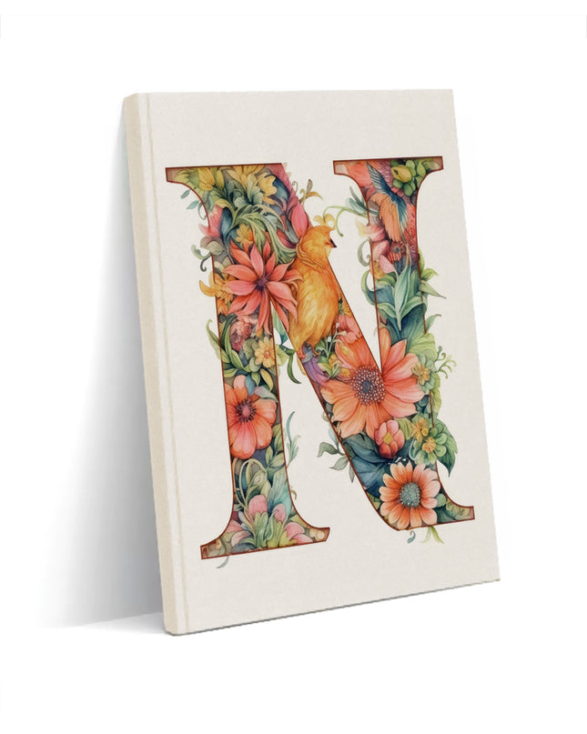 Dekoratif N harfi Defter