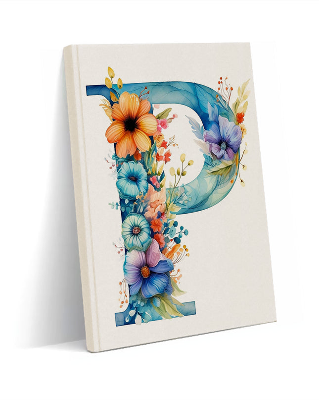 Dekoratif P harfi Defter