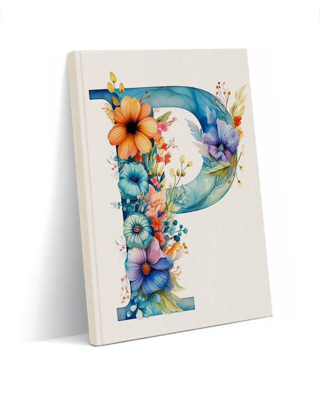 Dekoratif P harfi Defter