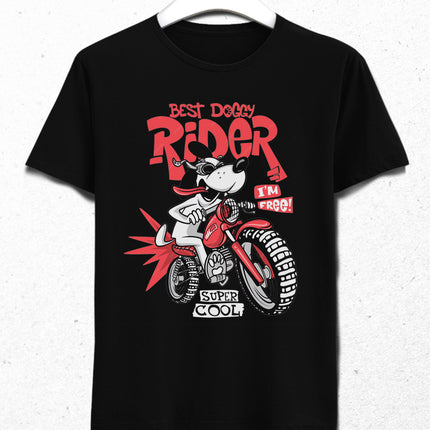 Doggy Rider tişört - basmatik.com
