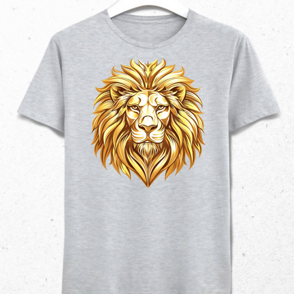 Altın Yeleli Aslan İhtişamı - Erkek Tişört