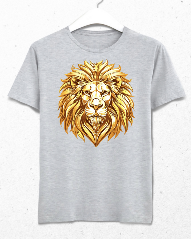 Altın Yeleli Aslan İhtişamı - Erkek Tişört