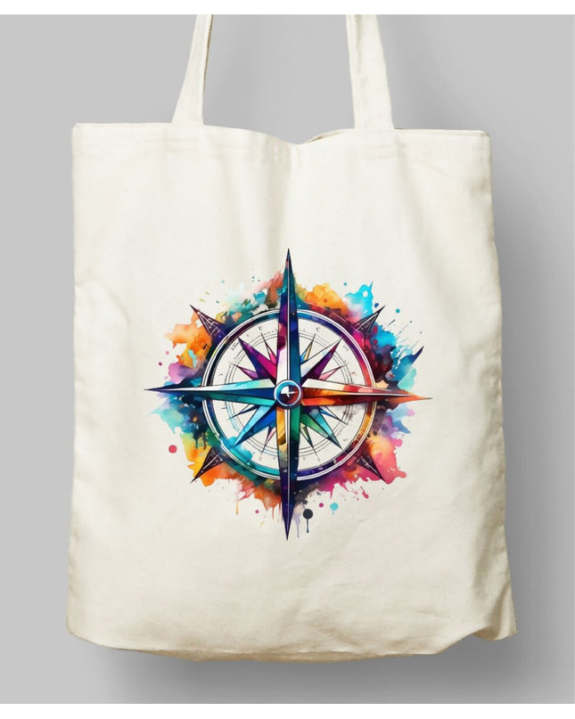 Renkli Pusula Bez Çanta