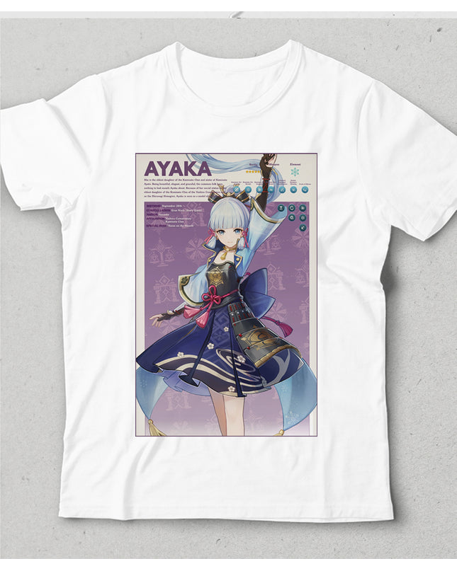 Genshin impact Ayaka çocuk tişört