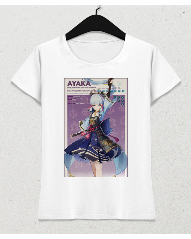Genshin impact Ayaka kadın tişört