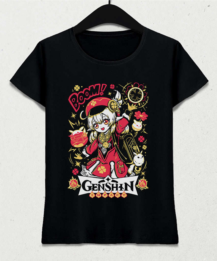 Genshin Impact Klee kadın tişört