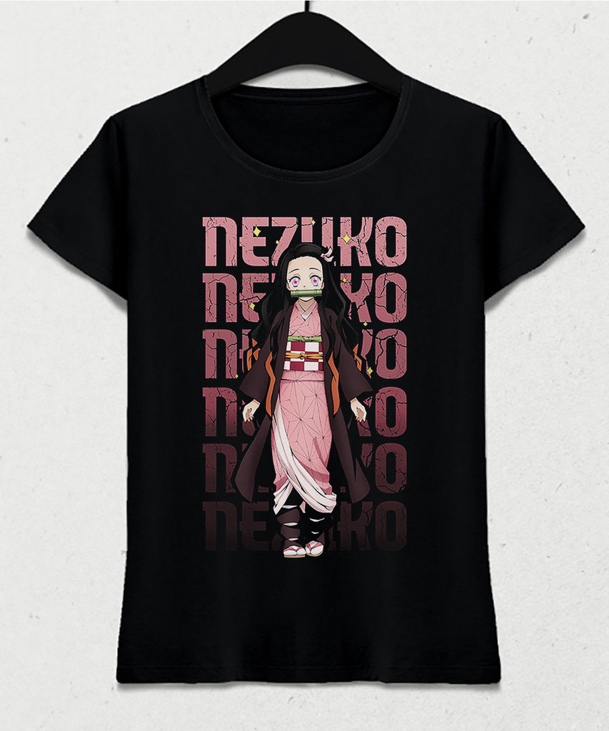 Genshin impact Nezuko kadın tişört