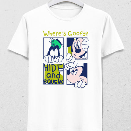 Where's Goofy tişört - basmatik.com