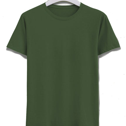 özel tasarım Unisex slimfit haki tişört