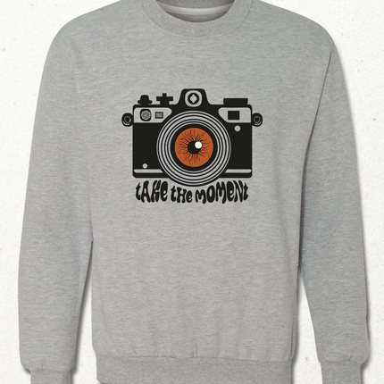 Take the Moment Sweatshirt - Kapşonsuz
