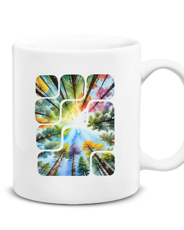 Gökyüzü ve Ağaçlar Kupa Bardak