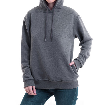 özel tasarım koyu gri unisex kapşonlu