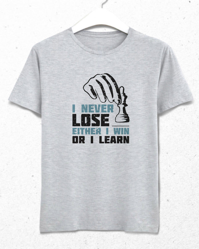 I never Lose satranç tişört