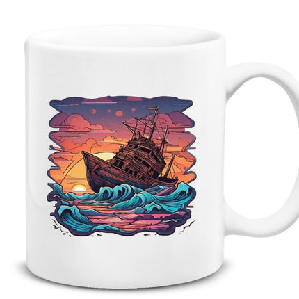 Boat Cup at Sunset 
