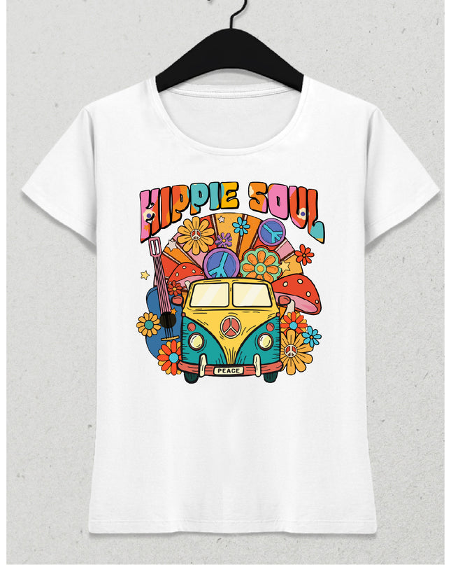Hippie soul kadın tişört