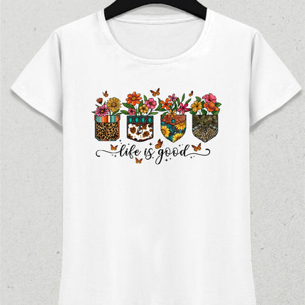 Life is good kadın tişört