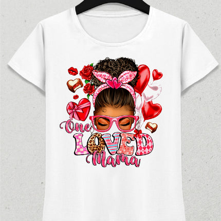 Loved mama kadın tişört
