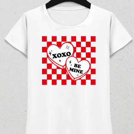 xoxo be mine kadın tişört