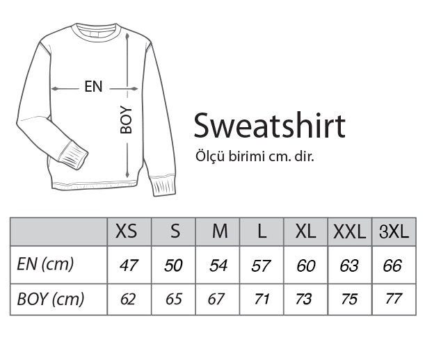 özel tasarım gri sweatshirt - basmatik.com