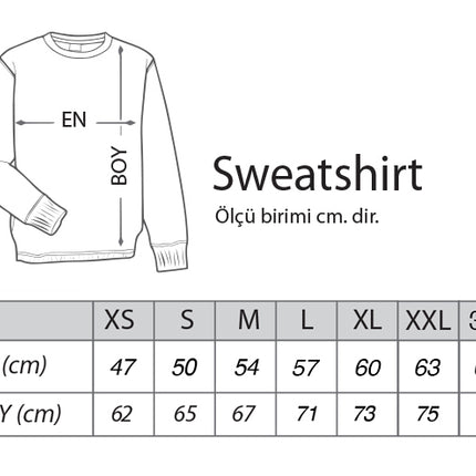 özel tasarım beyaz sweatshirt