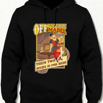 Vintage Poster, Wild West Kapüşonlu Sweatshirt