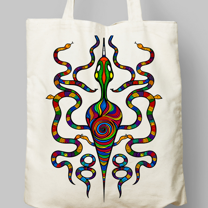 Psychedelic Serpent Totem
