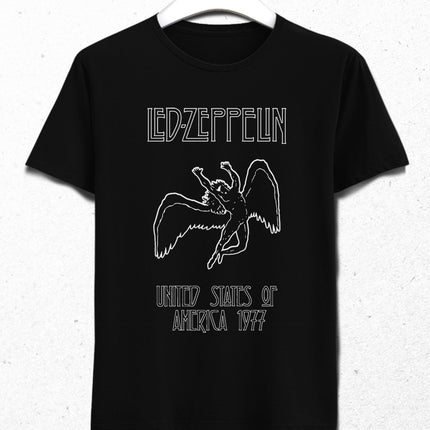 Led Zeppelin USA 1977 tişört