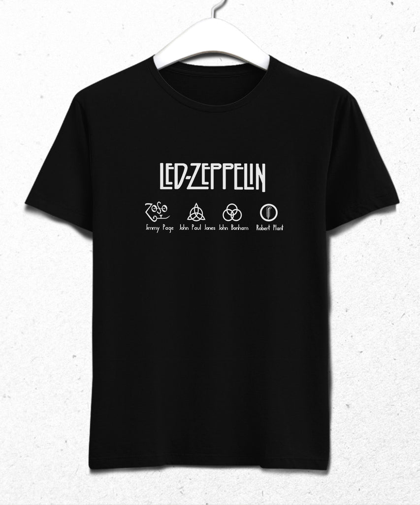 Led Zeppelin symbols tişört