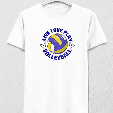 Live love play volleyball t-shirt