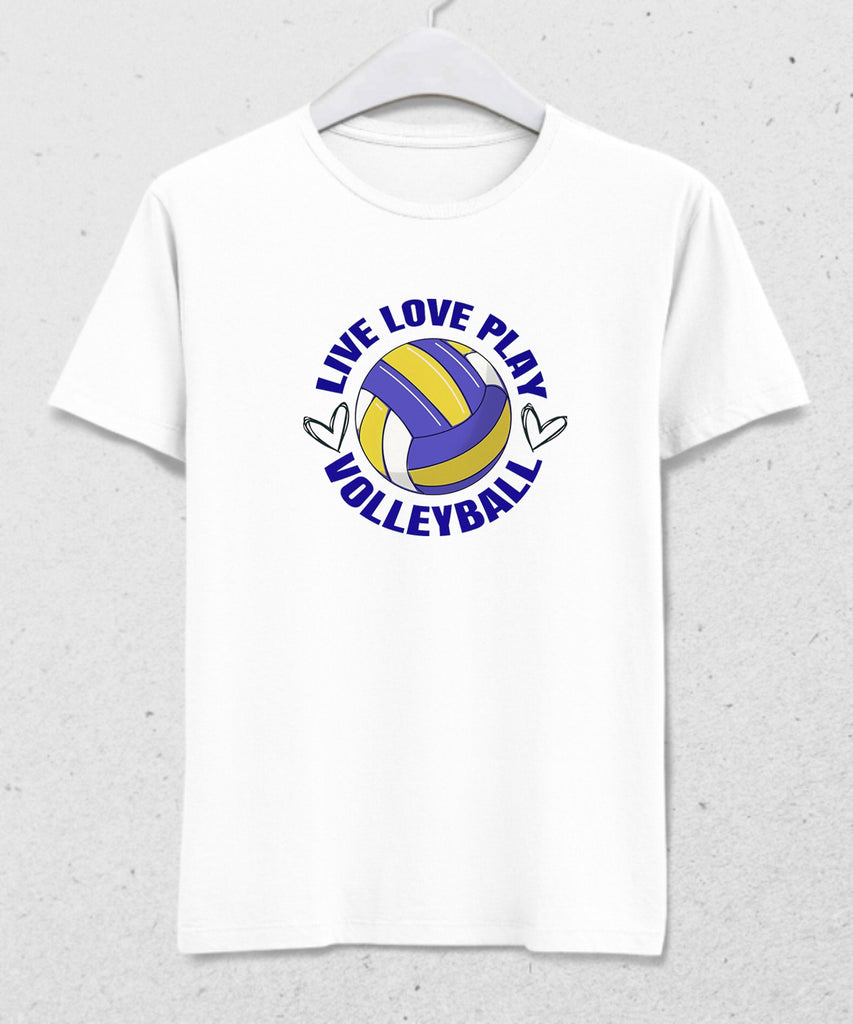 Live love play volleyball t-shirt