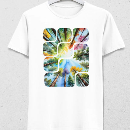 Gökyüzü ve Ağaçlar Erkek Tişört