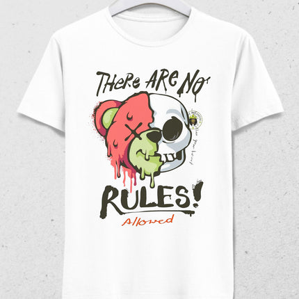 No Rules Teddy bear tişört