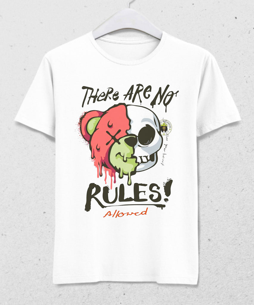 No Rules Teddy bear tişört