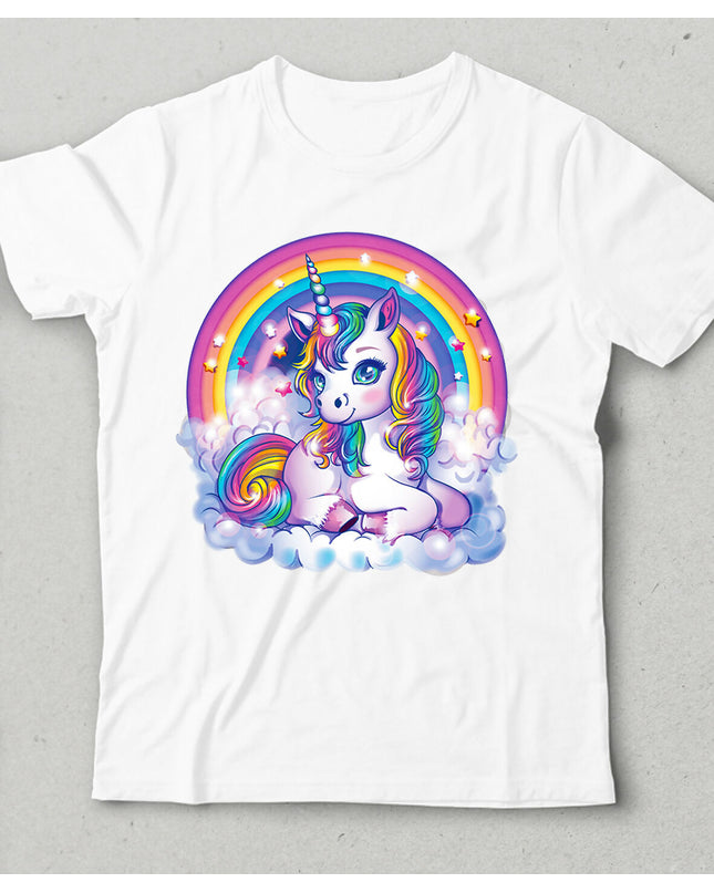 Unicorn Boynuzlu At Çocuk Tişört