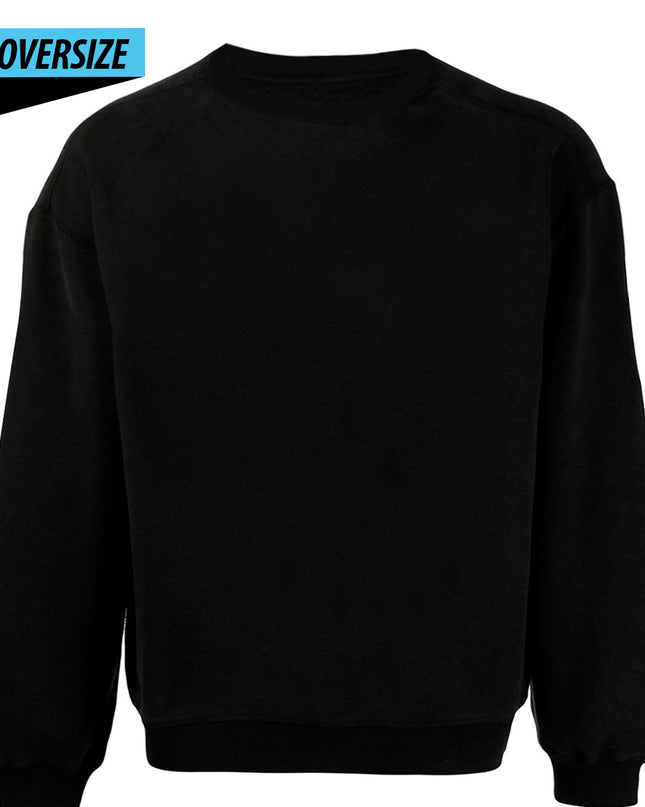 OVERSIZE SIYAH SWEATSHIRT - basmatik.com