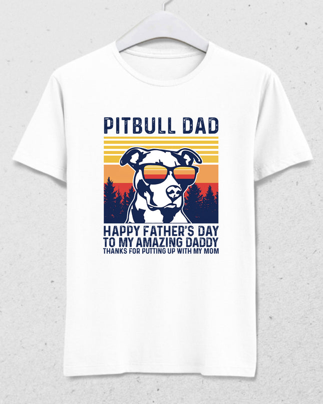 Pitbull Dad tişört - basmatik.com