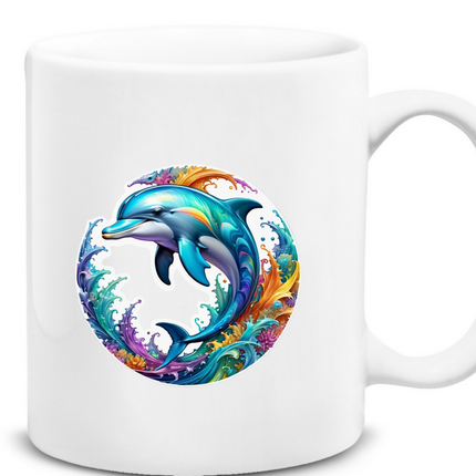 Renkli Yunus Kupa Bardak