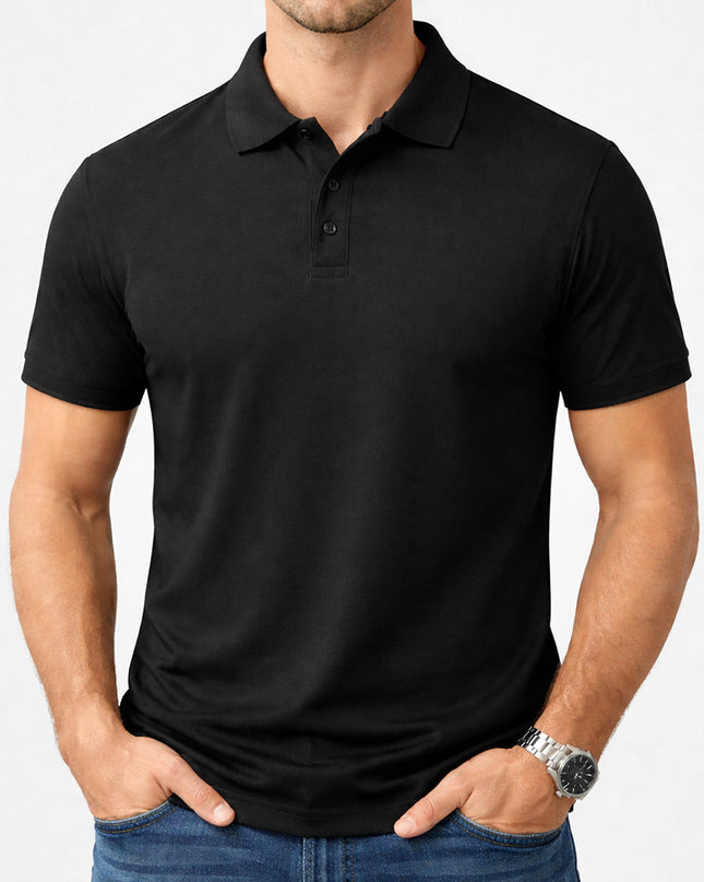 Siyah Polo Yaka (minimum 15 adet) - basmatik.com