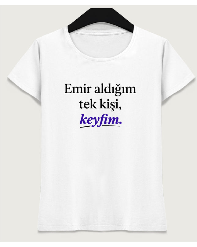 emir aldığım tek kişi keyfim tişört - basmatik.com