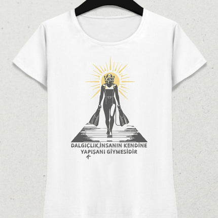 DIVING Tişört - Kadın Kısa Kol