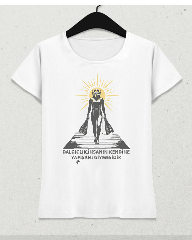 DIVING Tişört - Kadın Kısa Kol