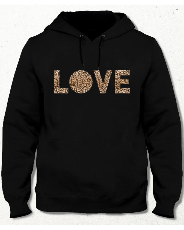 Love Kapşonlu Unisex Sweatshirt