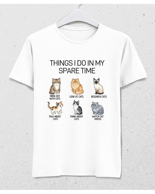 Things I Do In My Spare Time tişört - basmatik.com