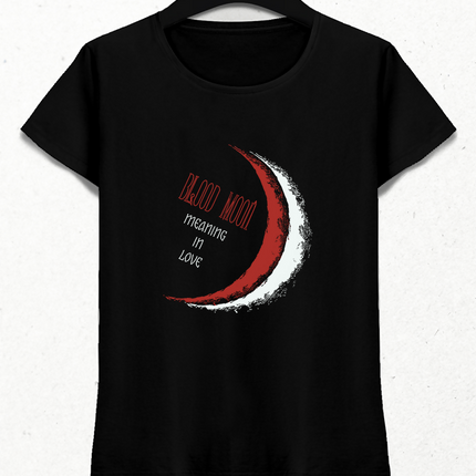 BLOOD MOON - Tişört Kadın Kısa Kol