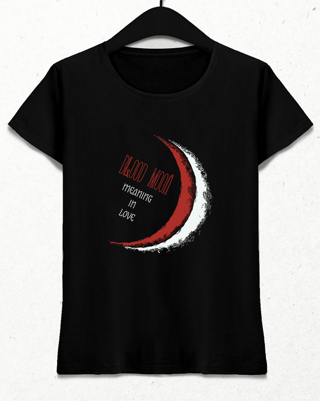 BLOOD MOON - Tişört Kadın Kısa Kol