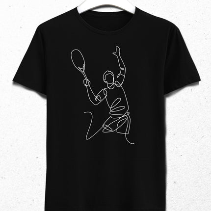 Tennis line art t-shirt