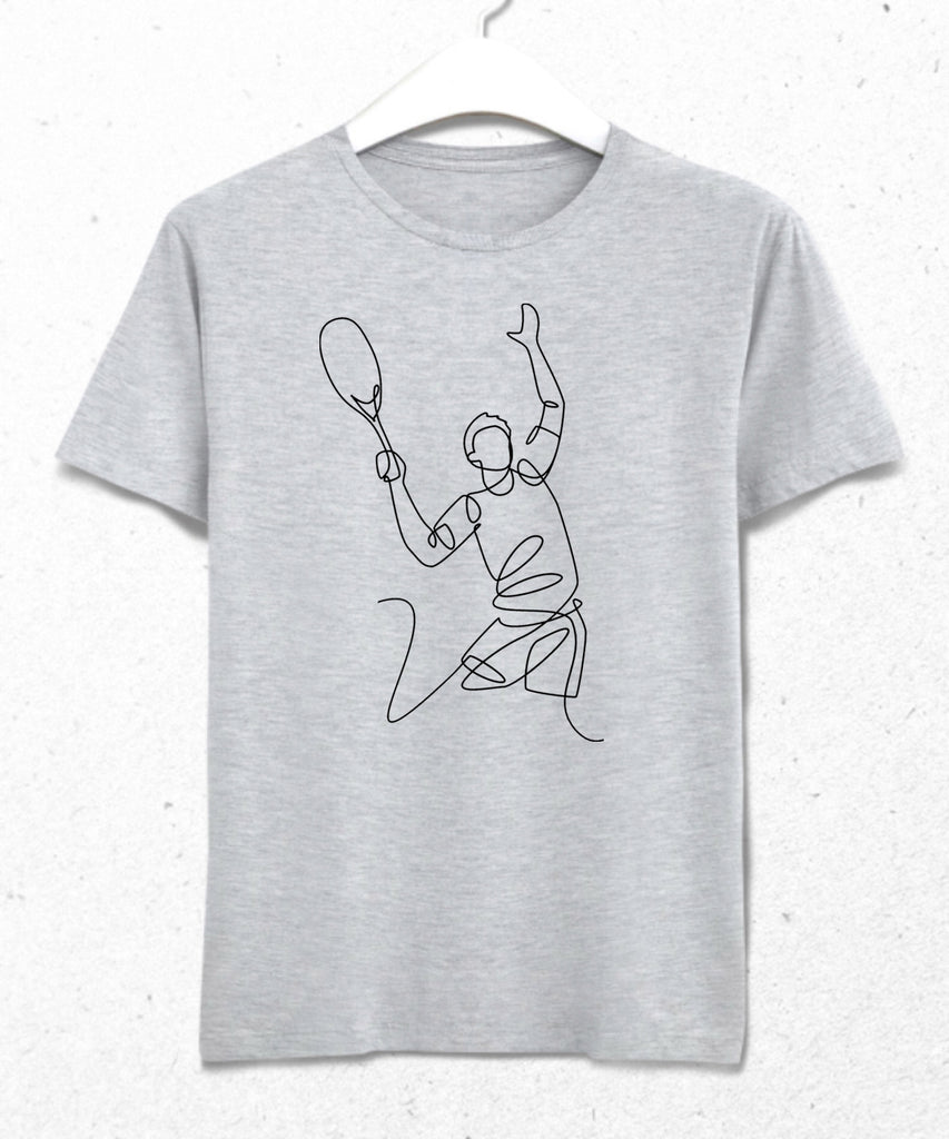 Tennis line art tişört