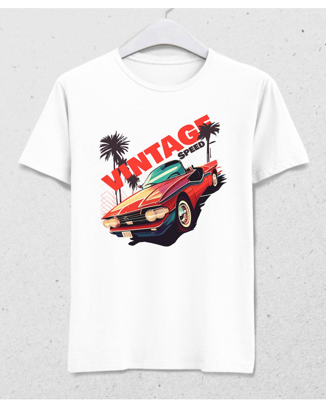 Vintage speed tişört - basmatik.com
