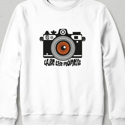 Take the Moment Sweatshirt - Kapşonsuz