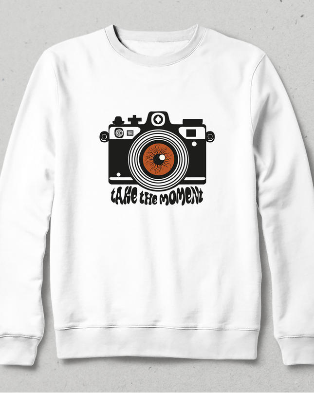 Take the Moment Sweatshirt - Kapşonsuz
